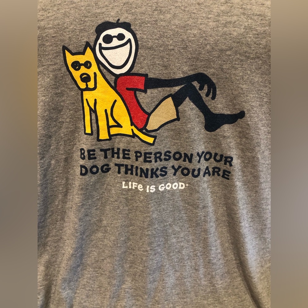 Life Is Good Men's Gray Crusher Tee - Picture 2 of 5